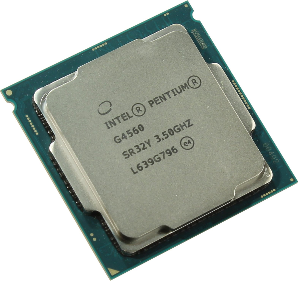 Процессор CPU Intel Pentium G4560 3.5 GHz/2core/SVGA HD Graphics 610/0.5+3Mb/54W/8GT/s LGA1151
