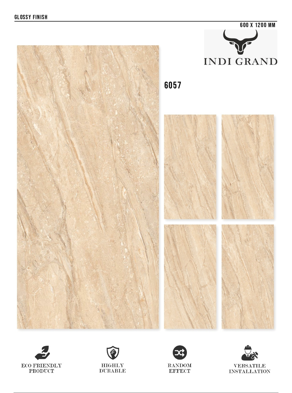 Керамогранит glossy №1 60х120, 6057