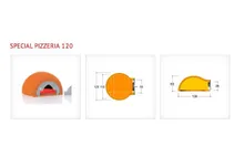 Печь для пиццы на дровах Alfa Pizza Special Pizzeria Bocca 120 (6 пицц)