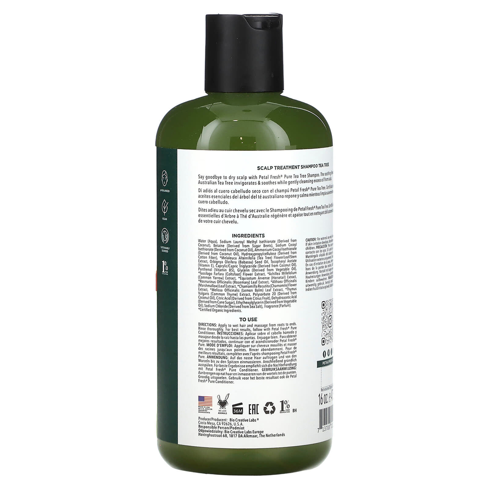 Petal Fresh, шампунь для кожи головы, чайное дерево, 475 мл (16 жидк. унций)