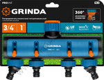 GRINDA TS-4, 3/4″ - 1″, четырехканальный, с внутренней резьбой, поливочные распределители, PROLine (8-426313)