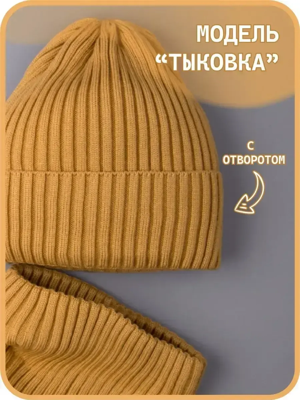 Шапка для мальчика со снудом осенняя