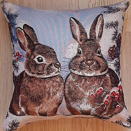 Гобеленовая наволочка "D. СВИДАНИЕ", Россия.