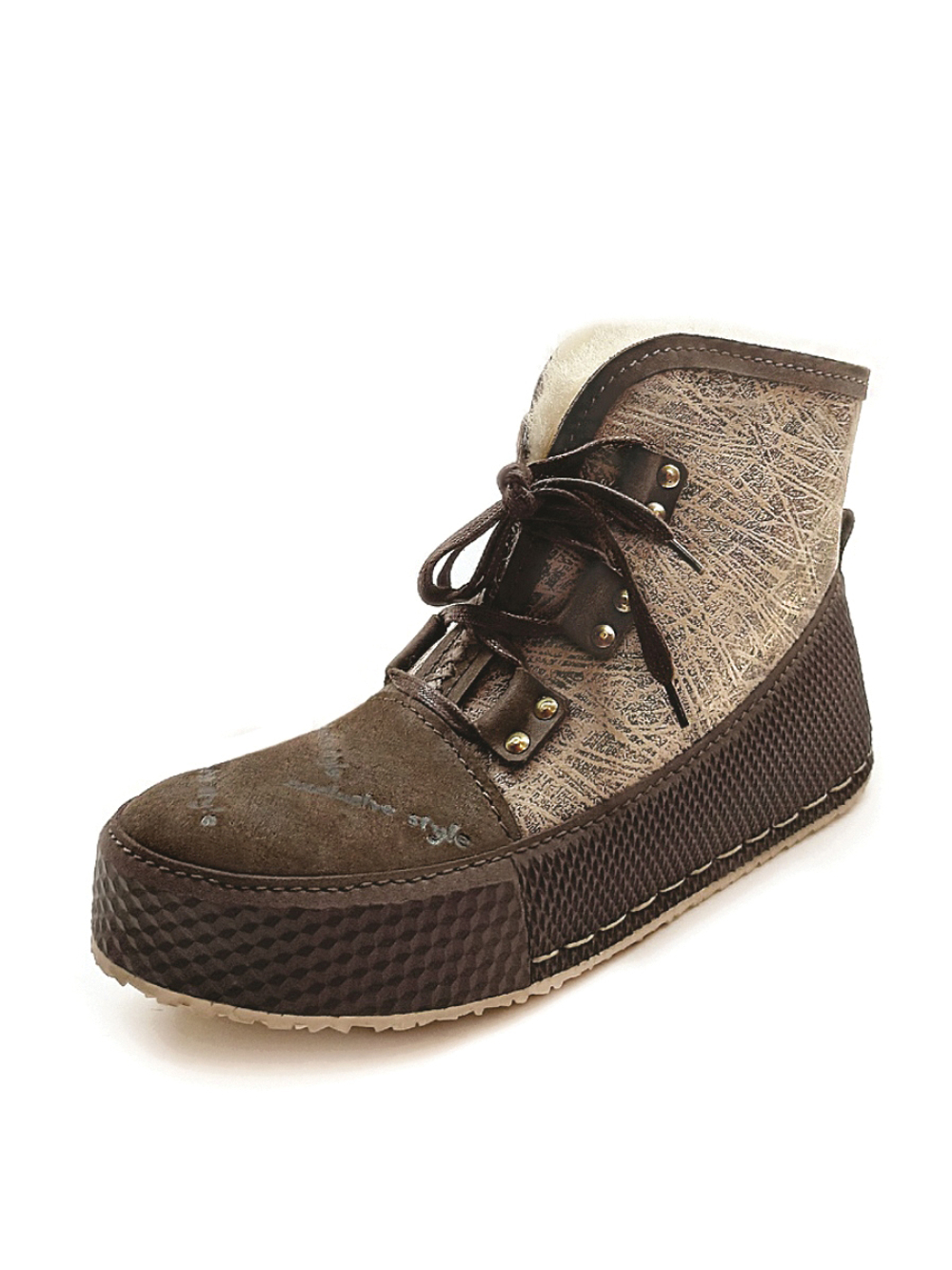 Сапожки "BABU" меланж