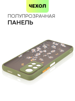 Чехол BROSCORP для Poco M4 Pro 5G оптом (арт. XM-PM4P-ST-TPU-KHAKI-PRINT)