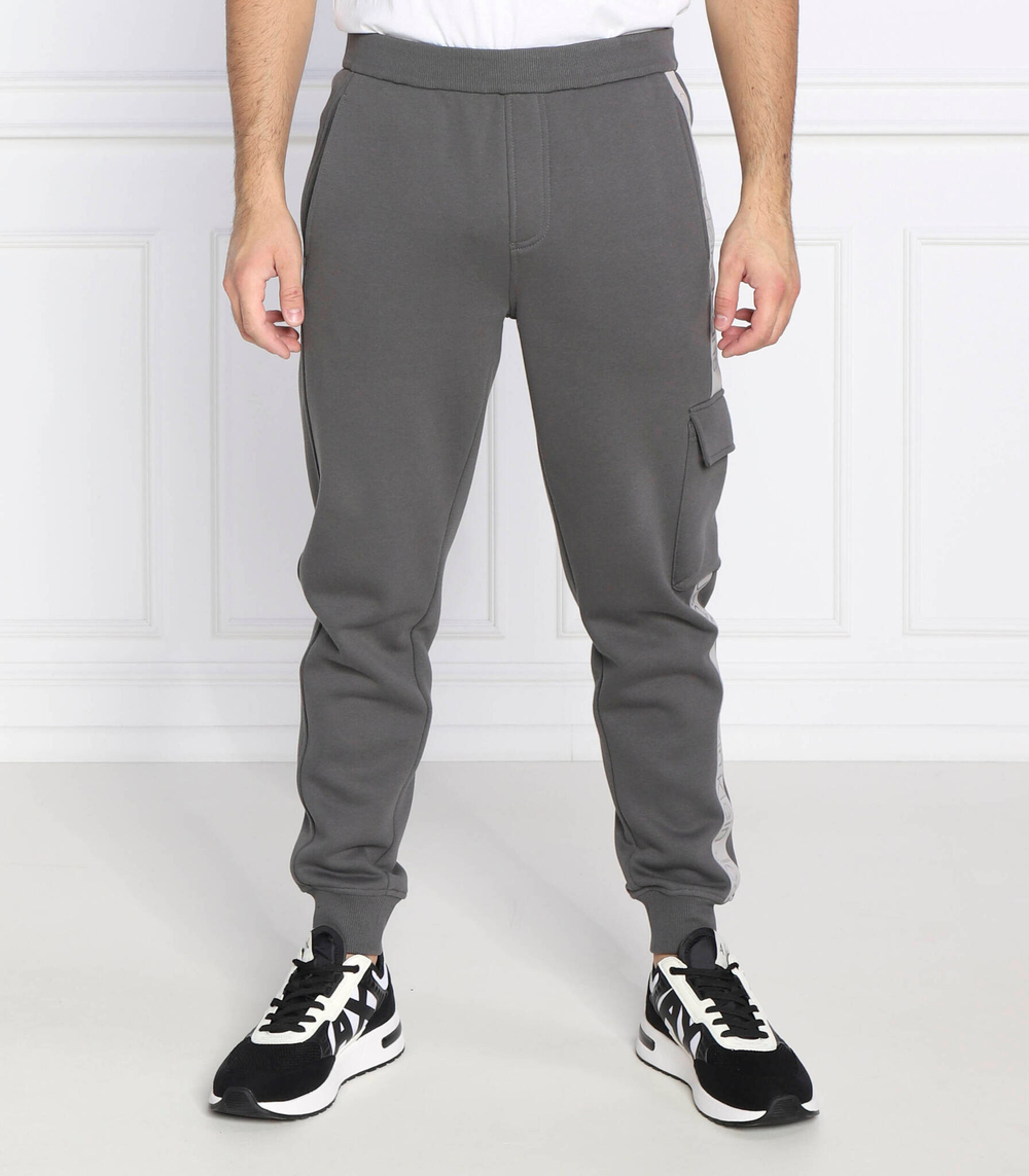 спортивные штаны logo tape CALVIN KLEIN JEANS - серый(J30J322050)