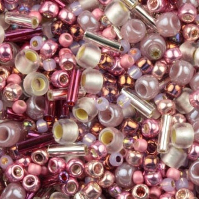 T527 Бисер TOHO Mix, цвет #3215 (Пыльно-розовый), 5 грамм