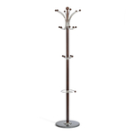 Вешалка Sakura (mod. GH-8606) дерево/хром/мрамор, Black (Черный) / Walnut (Орех), 37x37x175см