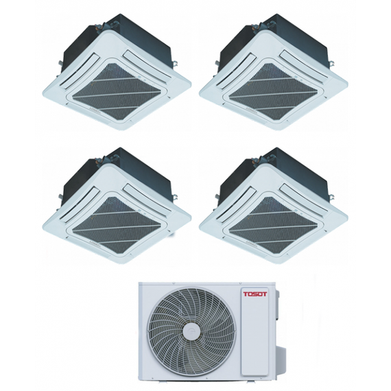 Мульти сплит-система TOSOT кассетная на 4 комнаты (35+35+35+35 кв.м.)