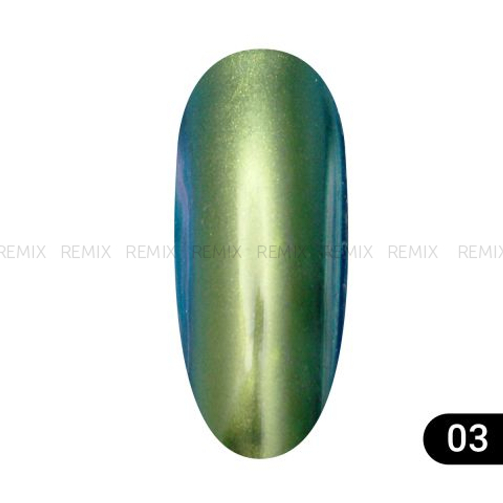 Втирка для ногтей Global Fashion, Magic mirror powder 03