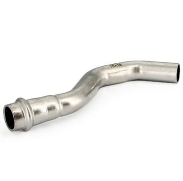 Полуобвод-вставка пресс Uni-Fitt 15 мм из нержавеющей стали 778S1510