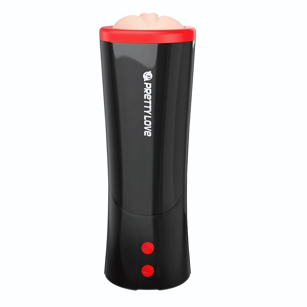 Автоматический мастурбатор-вагина Ozzy с голосовым сопровождением (Цвет: черный с бежевым)