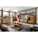 Буфет из массива дуба с черными вставками Альтена