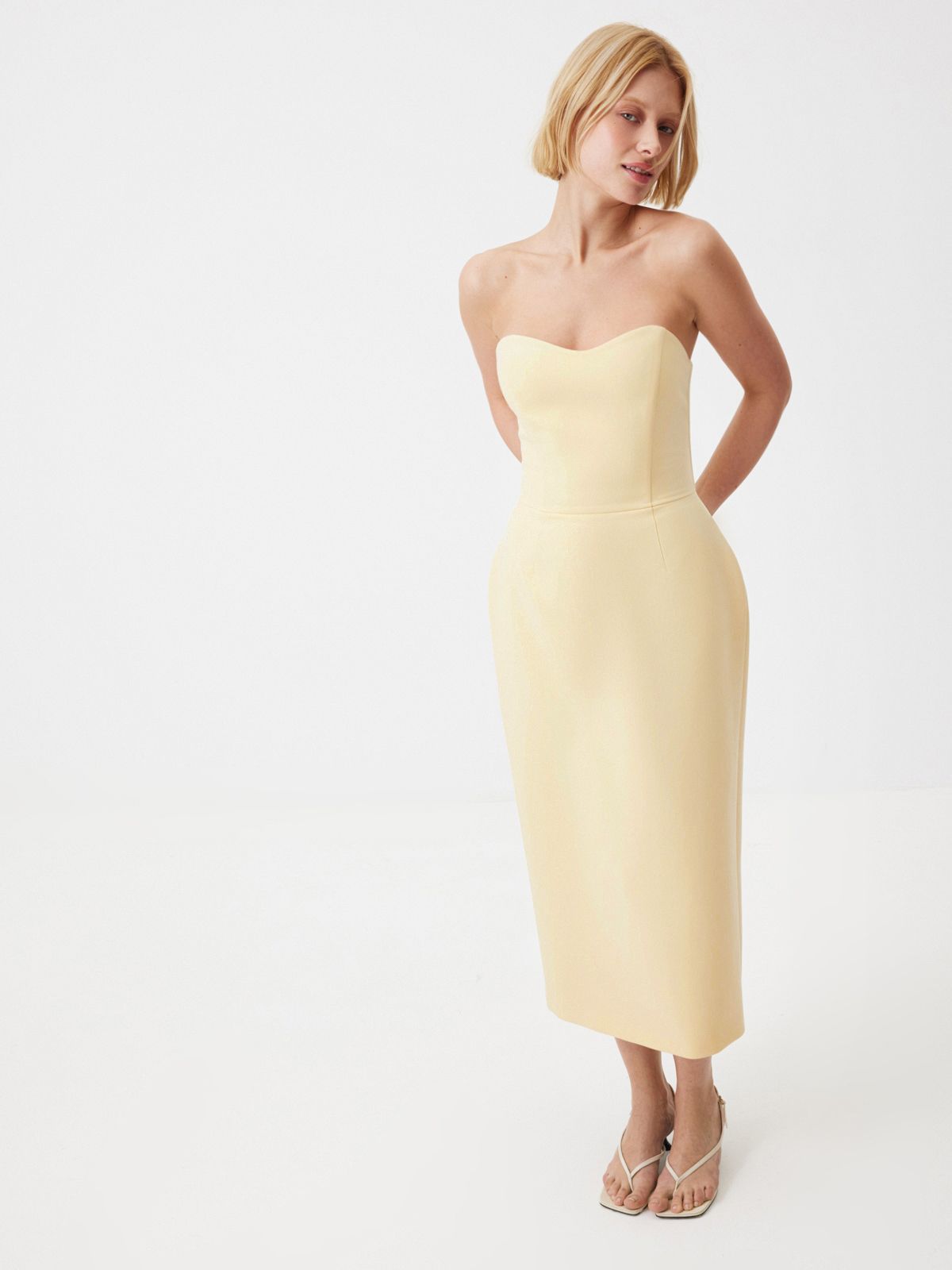 Фигурное платье с корсетным лифом Lemon Sorbet