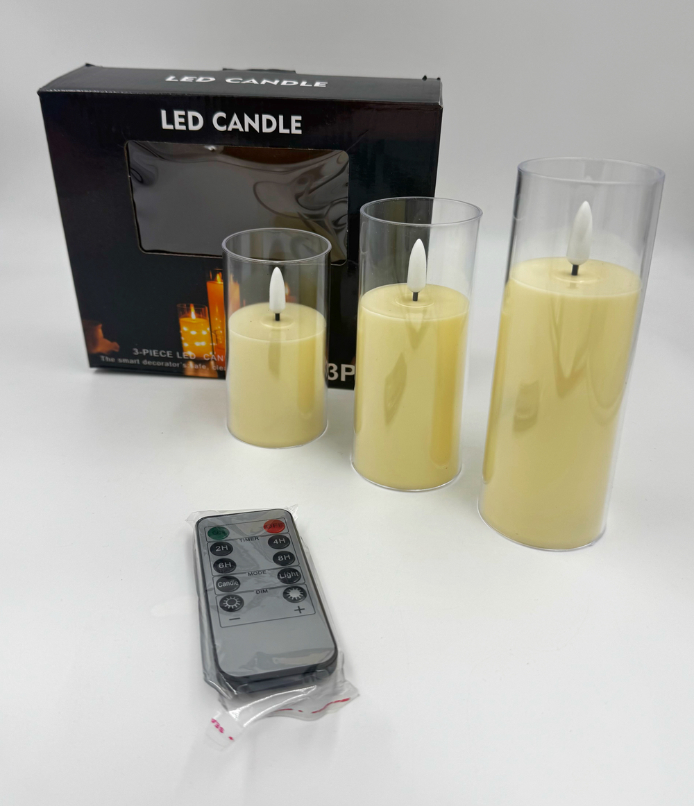 Набор светодиодных свечей на пульте управления оптом