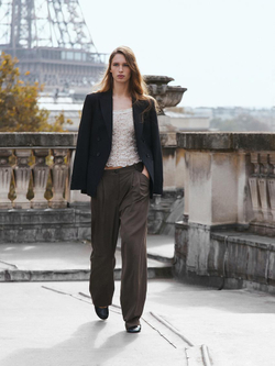 Massimo Dutti Топ на бретелях, натуральный, кремовый