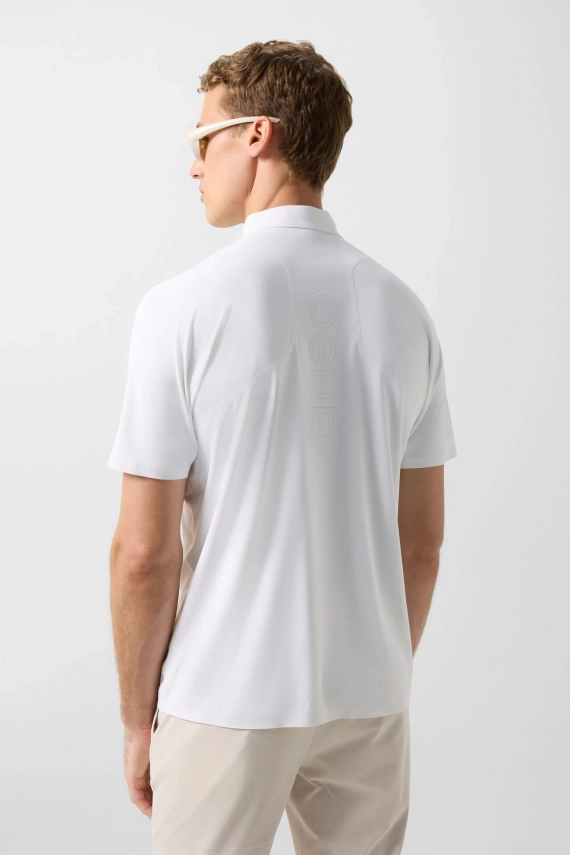 Рубашка-поло BOGNER GOLF CASIMIR1 в белом цвете