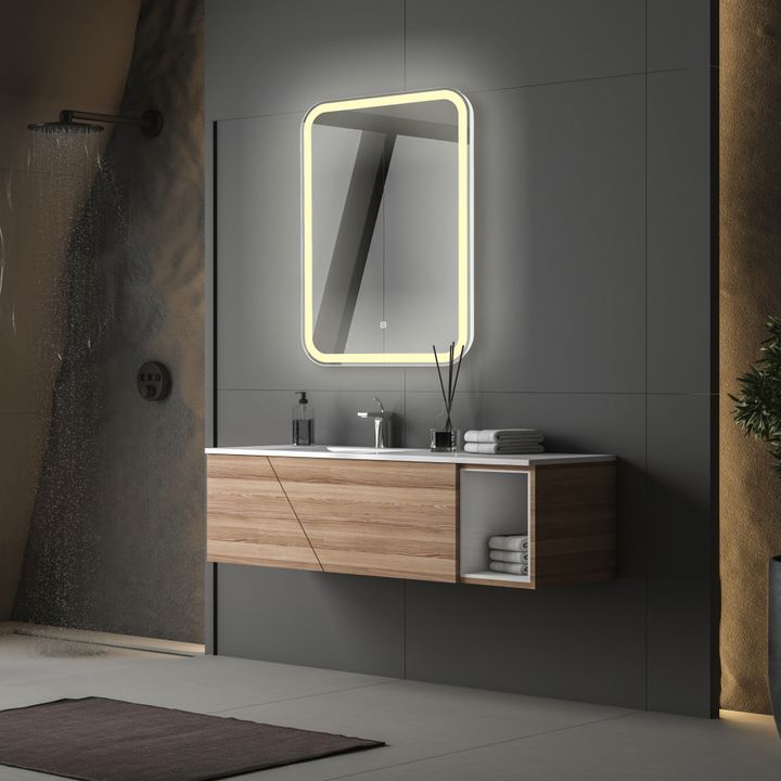 Зеркало ABBER See AG6106S с подсветкой, сенсорный выключатель, диммер