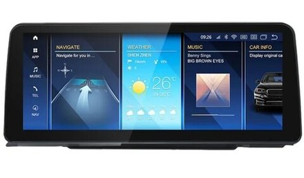 Магнитола для BMW 3-серия E90 2005-2012 (без штатного экрана) - Carmedia OL-3033-1 монитор 12.3" на Android 11, 8Гб+128Гб, CarPlay, 4G SIM-слот, джойстик в комплекте