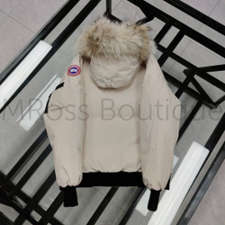 Женская бежевая парка Canada Goose Chilliwack премиум класса