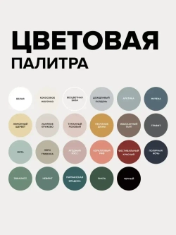 Краска для мебели и декора меловая AMOdecor КОКОСОВОЕ МОЛОЧКО (0,25 кг) матовая, акриловая, без запаха, для дерева, дверей
