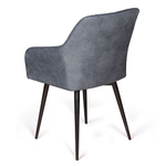 Стул Robert поворотный 360 градусов, замша apache темно серый