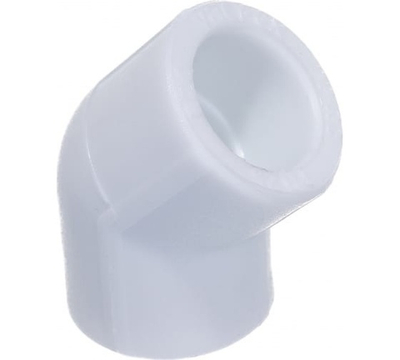 Угол 45° ППР 25 VALFEX PP-R белый полипропиленовый