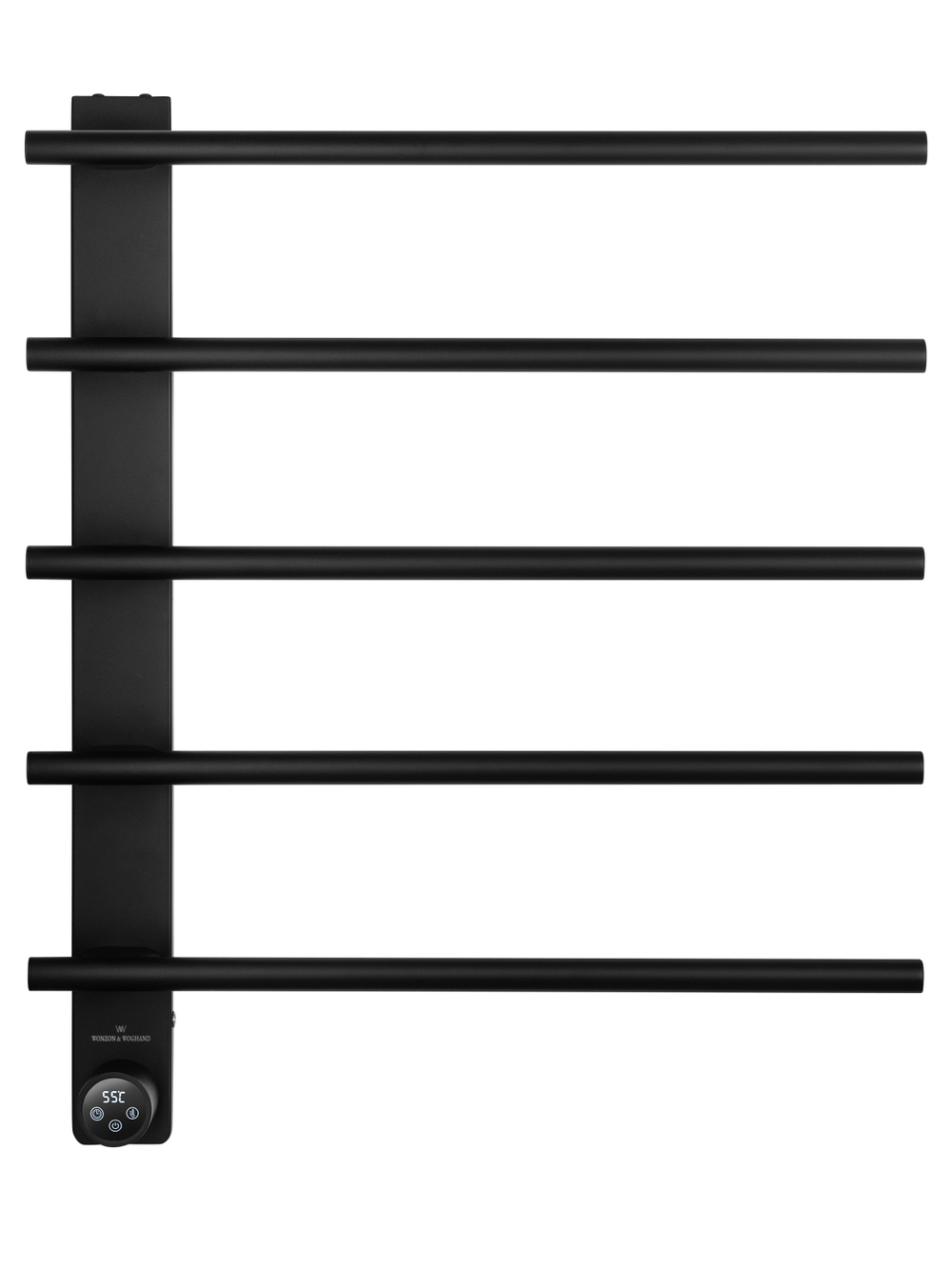 Полотенцесушитель электрический WONZON & WOGHAND NÜRNBERG, Черный матовый (WW-AL345-MB)