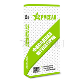 Штукатурка цементная Русеан фасадная 25 кг