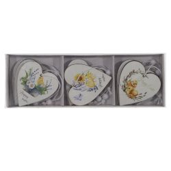 GAEM Набор из 9-ти изделий декоративных подвесных "Сердце" (5*0,5*6), L19,5 W6,5 H2 см