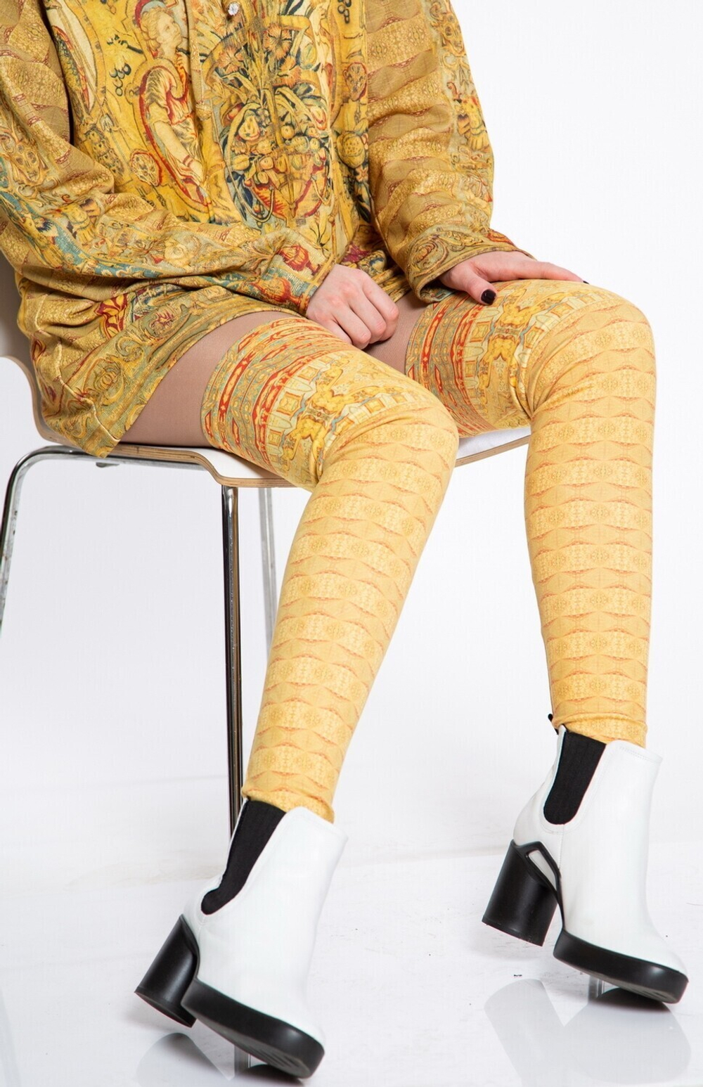 Комплект (худи и гетры) "Гротеск", по мотивам фламандской шпалеры середины 16 века