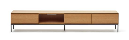 Vedrana Тумба под ТВ из дубового шпона 195 x 35 см цвет натуральный