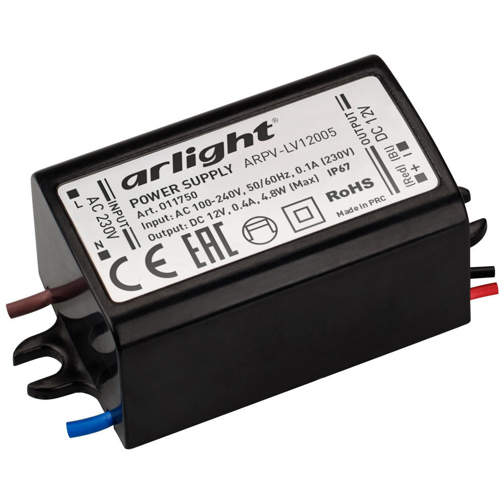Блок питания 12V, 5W, IP67