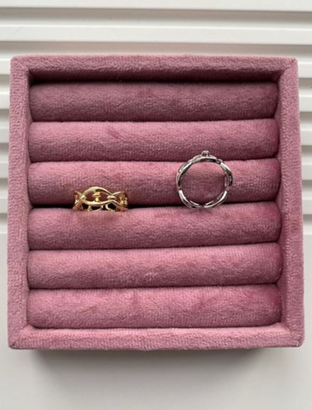 Кольцо-основа "Цепь "Celine"" с петелькой