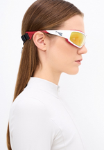 Спортивные очки LiP Typhoon / Gloss White - Red / PC Photochromic / ecLiPse Series ML Red Brown Lens