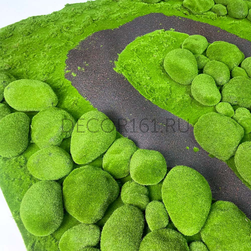 Мох искусственный арт. 161- 12 "Камешки" 1м*1м = 1м.кв