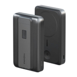 Внешний аккумулятор MagSafe с подставкой и встроенным кабелем Energea MagPac Pro 35s (Qi2) (10000 мА·ч) Беспроводная зарядка: Qi 15 Вт, магнитное крепление для зарядки Apple Watch (Qi 2,5 Вт). Проводная зарядка: встроенный кабель USB-C. Сертификация Qi2.