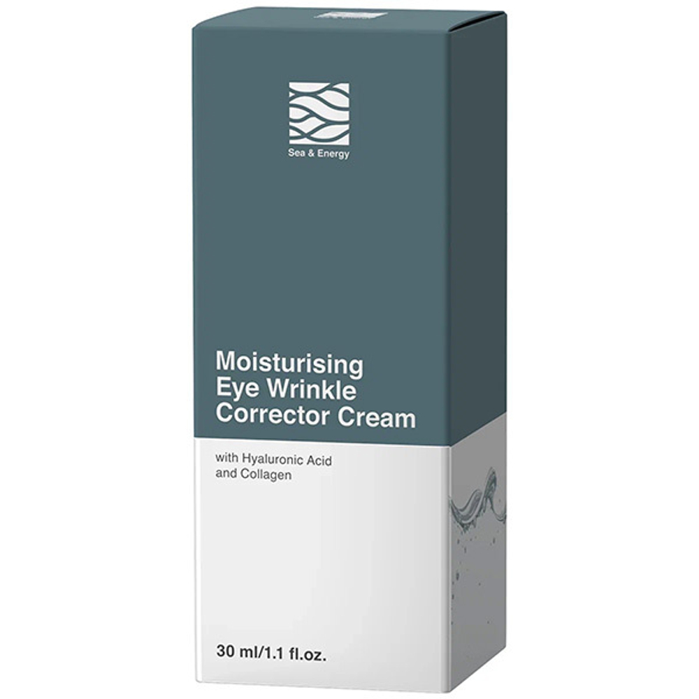 Увлажняющий крем-корректор морщин для глаз с Гиалуроновой кислотой и Коллагеном Sea&Energy Moisturising Eye Wrinkle Corrector Cream 30мл