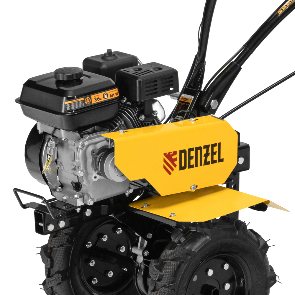 Мотоблок DPT-170, 7 л.с., ремен.сцеп, шир 85 см, глуб 35 см,фрез 3х3,ШОМ,скор 2В/1Н,кол 8" Denzel