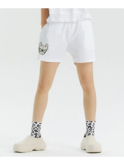 Шорты с сеткой по бокам и логотипом ladok