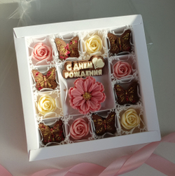 Шоколад ручной работы "Цветы"