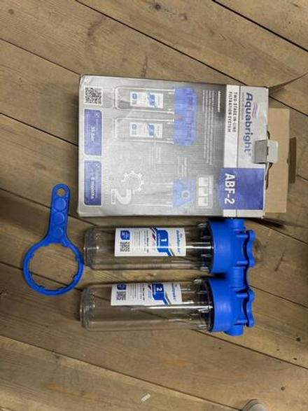 Аквабрайт 10" SL 1/2", Двойной магистральный фильтр (АБФ-2 1/2), (уценка 18)