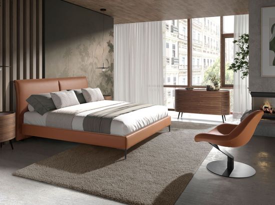 Кресло поворотное 5116/SF991 коричневое из экокожит Испания 