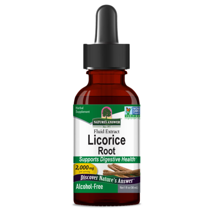 Экстракт корня солодки, Nature&#39;s Answer Licorice Root Liquid Extract, 30 мл