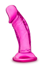 Розовый анальный фаллоимитатор Sweet N Small 4 Inch Dildo - 11,4 см. (Цвет: розовый)