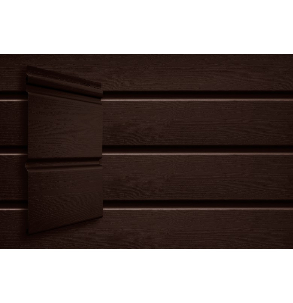 Сайдинг Grand Line Double-Брус ACRYL Тёмный Дуб