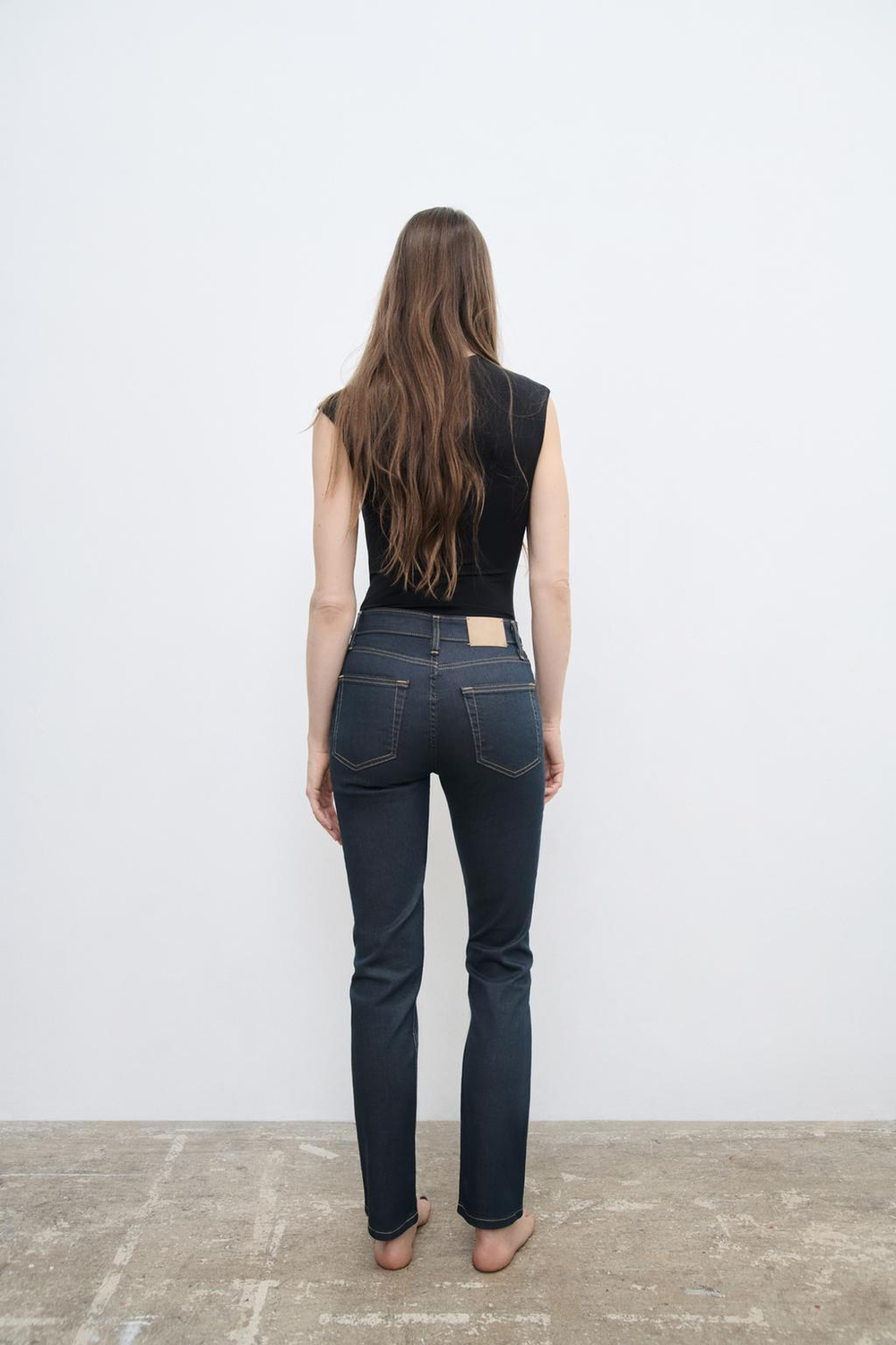 Джинсы skinny с высокой посадкой — zw collection