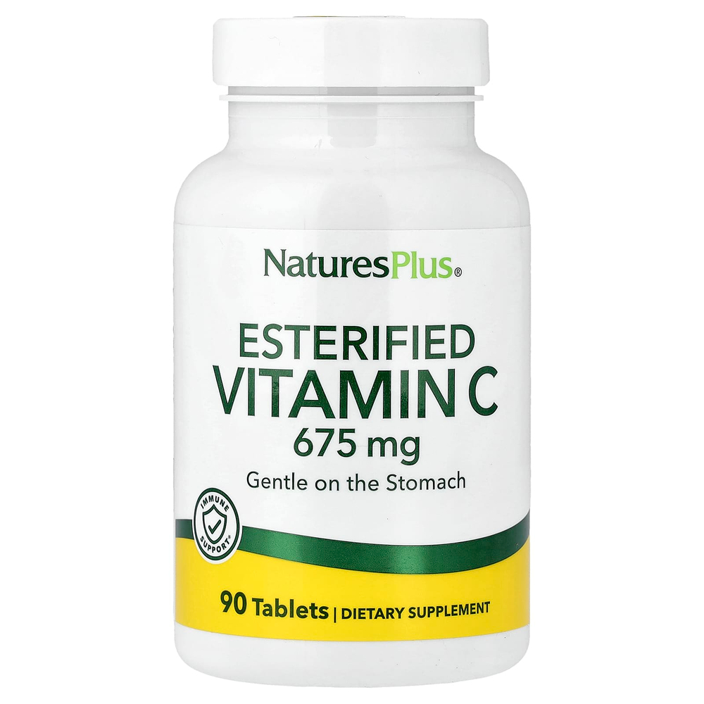 NaturesPlus, Этерифицированный витамин C, 675 мг, 90 таблеток