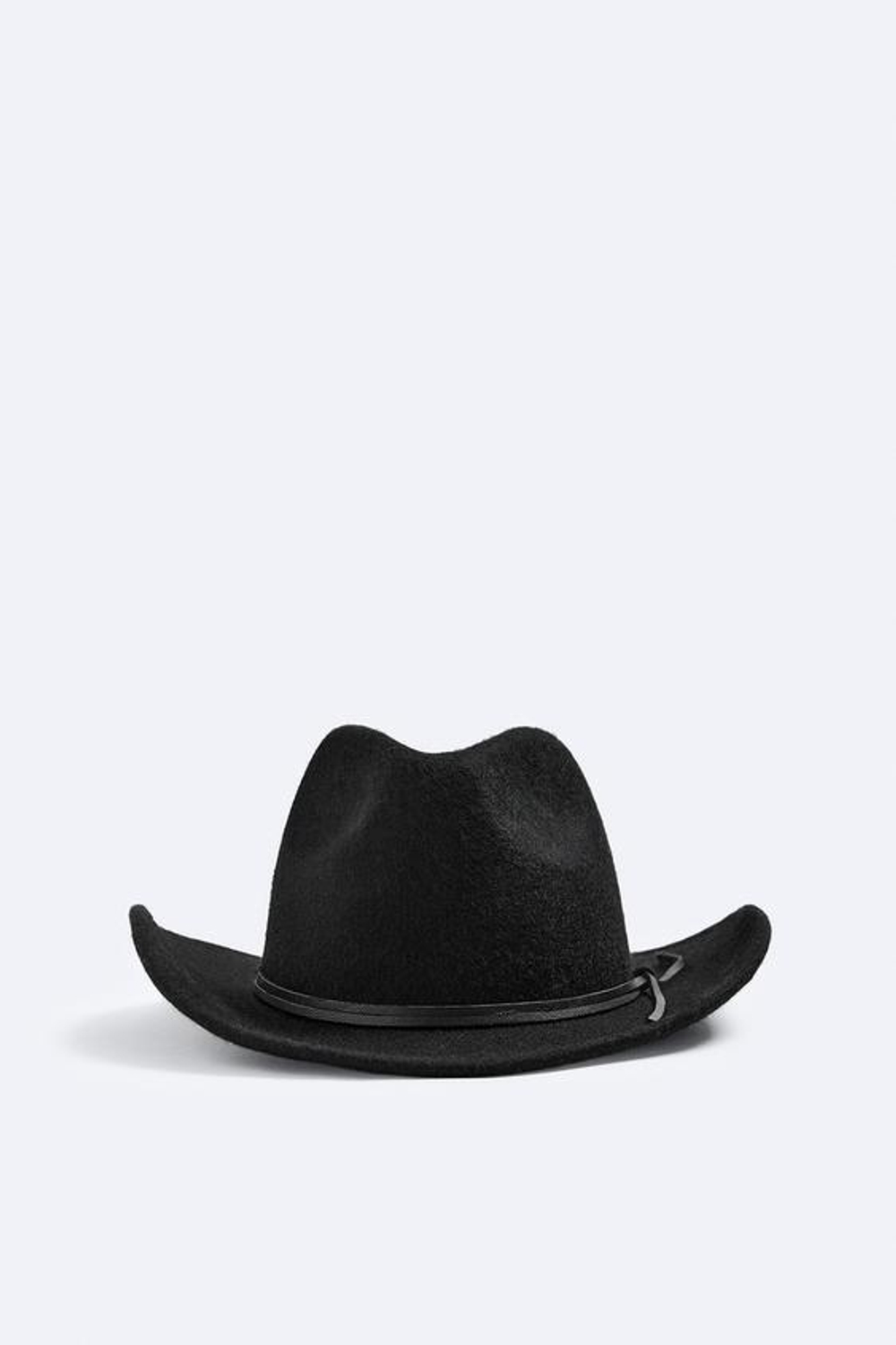 ZARA ШЛЯПА В КОВБОЙСКОМ СТИЛЕ С ЛЕНТОЙ, ЧЕРНЫЙ