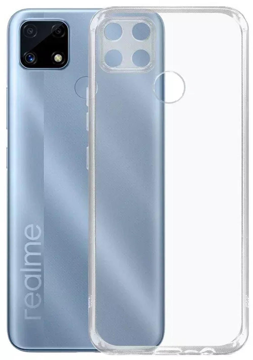 Накладка Realme C25S силикон прозрачный Card Case Poket